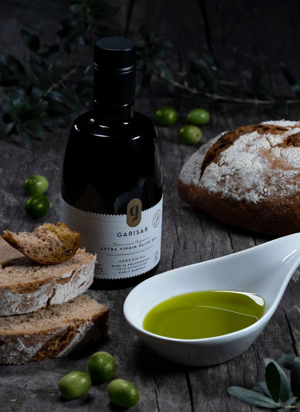 Garisar High Polyphenol Extra Virgin Olive Oil – Arbequina – Cold Pressed – NYIOOC Gold Medal Winner