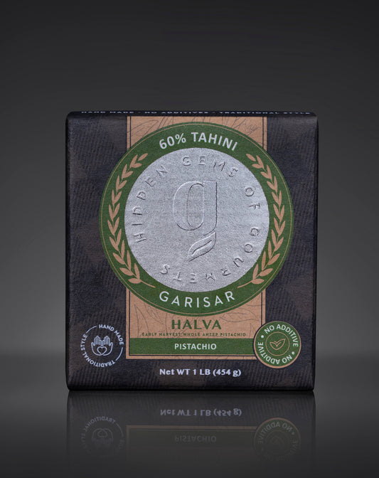 Garisar Garisar Antep Pistachio Tahini Halva 1 LB (454 gr) Pack of 1