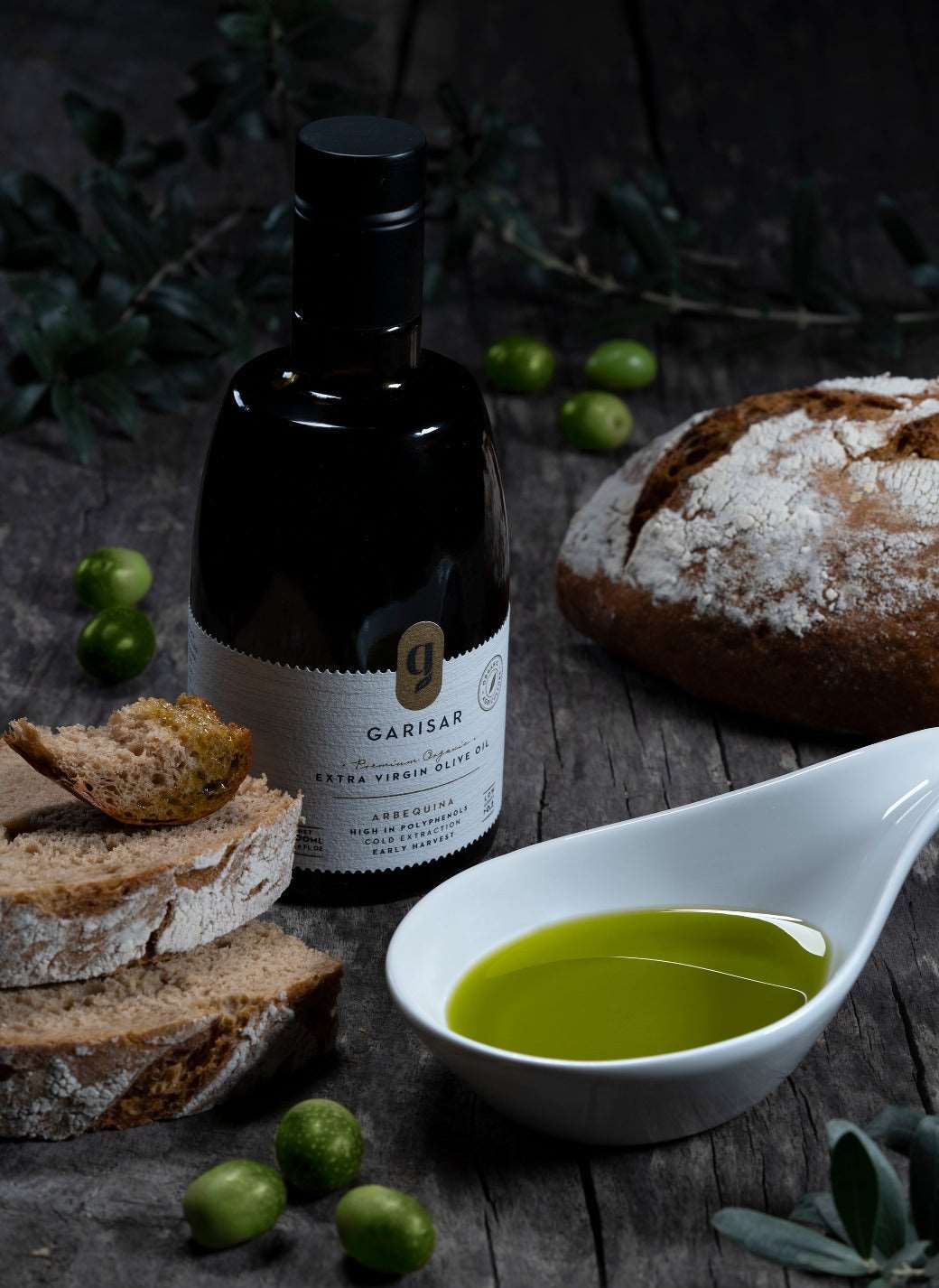 Arbequina High Polyphenol Extra Virgin Olive Oil, NYIOOC GOLD MEDAL Winner - Garisar